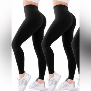 🤸‍♀️NWT 2 PACK BLISSET LEGGINGS BLACK SIZE L/XL🤸‍♀️ BUTT LIFT & TUMMY CONTROL